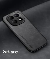 Odinė dėklo-funda dėklas, skirtas xiaomi POCO M8 Pro 5G, dėklas, skirtas POCO M8 5G, Capa, itin plonas, apsaugantis nuo smūgių, su magnetiniu laikikliu automobiliui for POCO M8 gray