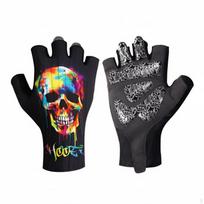Half Finger Cycling Gloves, Breathable, QuickDry, AntiSlip, Shock Absorption, Active S AInk Wash M gray