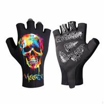 Half Finger Cycling Gloves, Breathable, QuickDry, AntiSlip, Shock Absorption, Active S AInk Wash XL gray