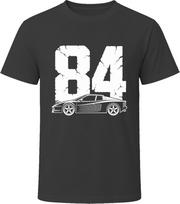 84 Testarossa Collector Vintage Car Drawing Portrait T-Shirt 150 gray