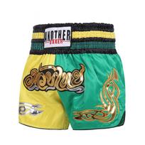 Boksas ir Muay Thai koviniai šortai: Susiūtas dizainas vyrams ir moterims Triple Extra Large (XXXL) black