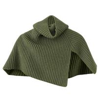 Knit Turtleneck Detachable Sweater Collar Pullover Scarf Shawl Cape Shawl Wrap gray