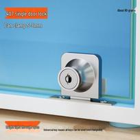 Universal Glass Cabinet Display Lock white