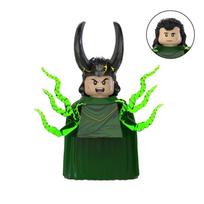 Blind Box Mini Building Blocks G0187 Figures Big Goblin Spiderman Iron Man Venom Captain Hawk Deadpool Armor Christmas Gift Toy black