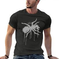 The Prodigy Skruzdės Logotipas Keitthh Flint Elektro Roko Grupė Perdyidelis Marškinėliai Spausdinti Vyriški Drabužiai Trumpas Sve Gatvės Stilius Didelis Dydis Viršus 2XL black
