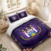 Bedding Set 1 Duvet Cover 2 Pillowcases Anderlecht FC Print Bedroom Home Decoration 135cmx200cm
