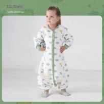All-Season Baby Sleep Bag: Air Cotton, Thin, Warm, Footed Romper for Spring, Summer & Autumn white