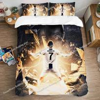 Ronaldos Duvet Cover Pillowcase Bedding Set for Adult Boy Girl CR7 Bedroom Decoration Children Gift Large US EU AU Size 140*200cm/55x79in Single/Twin 3pcs