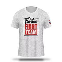 Fairtex Muay Thai marškinėliai vyrams moterims MMA bokso treniruočių marškinėliai juodi/balti gatvės stiliaus sportiniai drabužiai trumparankoviai sporto salės treniruočių viršus unisex L gray