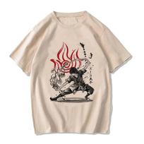 Avataras: Paskutinis oro valdovas Marškinėliai Appa Yip Harajuku ES Dydis Marškinėliai Mada Mange T-shirt Y2k Gatvės stilius Hip Hop Vintage Viršutiniai drabužiai S beige