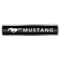 Ford Mustang Car Rear Trunk Body Fender Fuel Tank Cap Metal Alloy Emblem Sticker For Mondeo Ranger Fiesta MK6 7 F150 Kuga Focus black