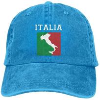 Italia Italy Italian Flag Cap Adjustable Cowboys Hats Baseball Cap for Men Women Snapback Caps Sun Hat Outdoor Hats Adjustable blue