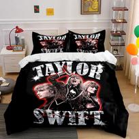 Sparkling Taylor Swift Design Bedding Duvet Cover Set Duvet Cover Pillowcases  (1*Duvet Cover 2*Pillowcases, without duvet insert) 135x200cm