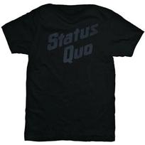 Status Quo Logotipas Rock Rick Parfitt Francis Rossi Oficiali Marškinėliai Vyriški Unisex M black