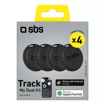 SBS Universal Tracker Track My Dual rinkinys (4 vnt.) - Juoda