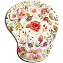 Po rankiniu žaidimų kilimėliu Stalinis kilimėlis Silikono riešo atrama Pelės riešo kilimėlis Pelės kilimėlis Pelės kilimėlis red flower beige