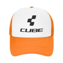 Cube Cycling T Mtb Mountain Bike Lazy Style Baseball cap High CostPerforUnisexce Workwear Style Dad Hat One Size white
