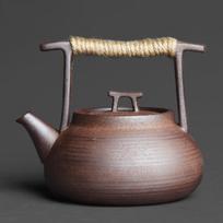 Japoniško stiliaus arbatinukas Rankų darbo Retro grublėtas molis Akmens keramika Kung Fu arbatos ceremonija Nešiojamas arbatos gaminimo prietaisas Keramikinis arbatinukas Arbatos rinkinys gray