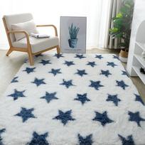 Pūkuoti kilimai svetainei Nordic Lounge Kiliminiai nameliai ir pliušiniai vaikų miegamojo lovai prie lovos kilimas Namų dekoras Pūkuotas kilimėlis 100x160cm 39x63inch