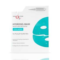 O3+ Collagen Hydrogel Facial Mask 50g+2ml for Hydrated, Firm, Bright & Plump Skin Spa Treatment white