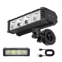 Waterproof Road Bike Front Lamp Powerful Bicycles Front Headlight USB Rechargeable Bicycles Light Easy to Install 1 black