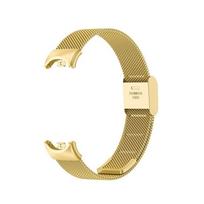 Nerūdijančio plieno apyrankė Xiaomi Mi Band 9/8 išmaniam apyrankei, pakaitiniai priedai, laikrodžio apyrankė Miband 8 išmaniam laikrodžiui for Miband 9 beige