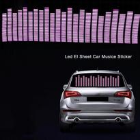 Automobilio galinio lango muzikos šviesa balsu aktyvuojama LED muzikos ritmo automobilio galinio lango šviesa 70*16cm