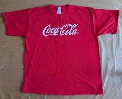 Vintažiniai 90-ųjų Coca Cola raudoni marškinėliai vyriški dydis XL Gildan Activewear Medvilniniai unisex marškinėliai XXXXL gray