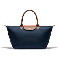 Longchamp Le Pliage Snap Closure Nylon Canvas Dumpling Shoulder Bag Large Women shoulder bag Navy 1626089P68 Basic Set (Bag) black