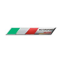 Automobilio stiliaus emblema 3D aliuminio Italijos logotipas Vėliavėlės lipdukai Dekoravimo priedai Fiat 500 Abarth Punto Panda Bravo Tipo Ducato white