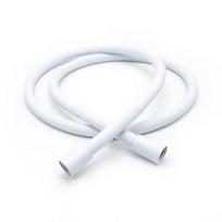 2024 Newest Super Flexible Kink-Free Black White Pink 1.5 M Silicone Shower Hose Pipe 75 cm white