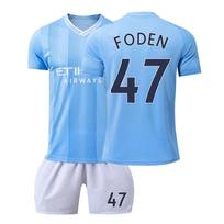 2324 „Manchester City“ namų futbolo marškinėliai Šortų pėdkelnių rinkinys Naujas Šortų pėdkelnių rinkinys Vaikų dydžio rinkinys XXXL