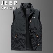 JEEP SPIRIT Vyriška lauko liemenė su stovinčia apykakle XL juoda