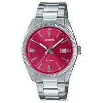 CASIO Analog MTP 1302PD 4A MTP-1302PD-4AV Red Watch Dial gray