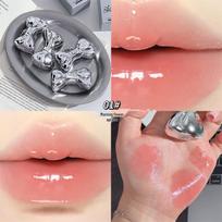 JOJO DIARY Energetic Mirror Lip Glaze: Brightens Yellow Skin, Natural Look, Watery Glass Finish, Student Lipstick. white