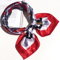 Profesionali stiuardesės maža skarelė, galvos skarelė, 50 šilko skarelė, maža kvadratinė skarelė, moteriška pavasariui, vasarai, rudeniui, plona, madinga 50*50cm gray