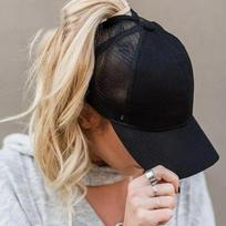Womens Pony Hat High Ponytail Baseball Cap Girls Messy Bun Caps Camouflage Trucker Bad Hair Day Adjustable juoda