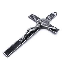 Church Relics Jesus on the Stand Cross Wall Crucifix Antique Home Chapel Decor  M68E