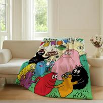 Animacinis Barbapapa Mielas pledas Šiltas Minkštas Tinka Miegamajam Sofai Lovai Svetainei Biurui Kelionei Stovyklavimui Dovanos 80x120cm(31x47inch)