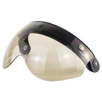 W glasses 3 Snap 3/4 Helmet Shield with FLIP UP Hinge for TORC T50 Vintage Moto beige