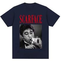 Scarface Filmo Al Pacino Tos Pačios Stiliaus Marškinėliai, Unisex Retro Hip Hop Laisvi Medvilniniai Kasdieniai Gatvės Stiliaus Mados Marškinėliai M black