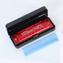 10 Hole Harmonica Key C Blues Harp Mouth Organ Phosphor Bronze Case Diatonic Beginner Harmonica Kit For Kids