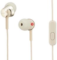Sony MDR-EX155AP In-Ear Earphones Microphone Remote Gold Tangle-Resistant Cable auksas