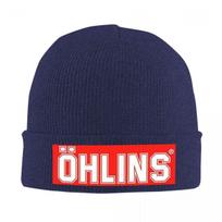 Ohlins Logo Warm Knitted Cap Fashion Bonnet Hat Autumn Winter Outdoor Beanies Hats for Unisex Adult One Size blue
