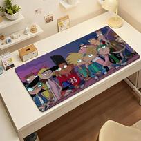 Cartoon Hey AArnold Cool Mouse Pad Nonslip Desk Mat PC Laptop Accessories Office Keyboard Large Gamers Decoracion SBD400x800x2mm gray