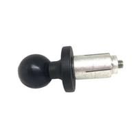 Aluminum Base Rubber Motorcycle Bike Mount Black Fork Stem with Ball Head for RAM Gopro Adapter Black black