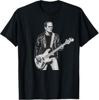 Vintage Frankenstein Bass Player Bass Guitar Rock and Roll T-Shirt M black