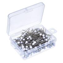 100pcs/set Bead Glass Head Colored Fixed Safety Pin Sewing Needles Knitting Pin Dressmaking Pins
