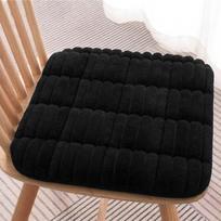 40cm Memory Foam Striped Seat Cushion Anti-Slip Soft Office Chair Pad Warm Breathable Thicken Winter Chair Cushions juoda