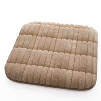40cm Memory Foam Striped Seat Cushion Anti-Slip Soft Office Chair Pad Warm Breathable Thicken Winter Chair Cushions chaki